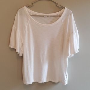 Gap Softspun Ruffle Sleeve Top